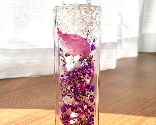 紫のハーバリウム ハーバリウム・植物標本 九度月 通販｜Creema(クリーマ)