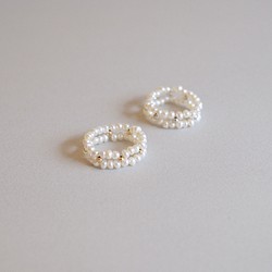 【銀925】淡水珍珠十字戒指（TM-R018 / 019） 第1張的照片