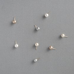 [14kgf] 1 只棉珍珠耳環 (TM-E021 ~ 024) 第1張的照片