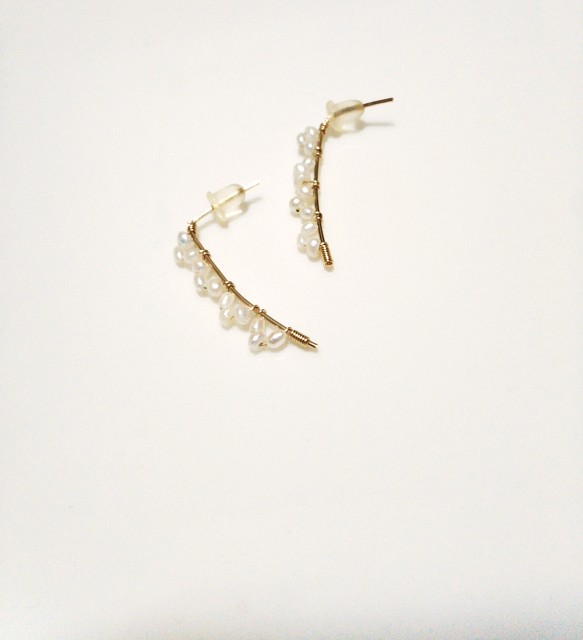 14kgf【jewellery series】frill pearl mini 1枚目の画像