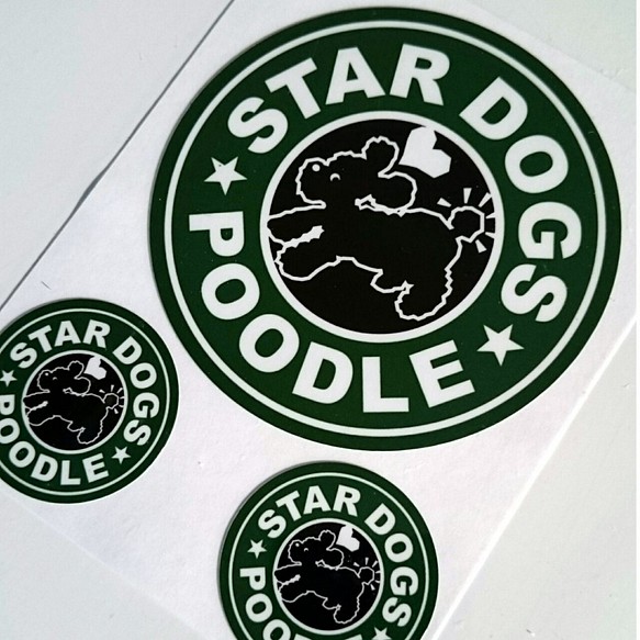 プードルシール/STAR DOG POODLE 2 1枚目の画像