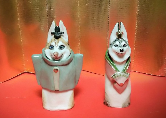 犬のお雛さま(シベリアンハスキー) 1枚目の画像