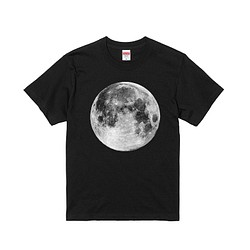 光る！満月 蓄光 月のTシャツ ムーン フルムーン 月光 MOON 1枚目の画像