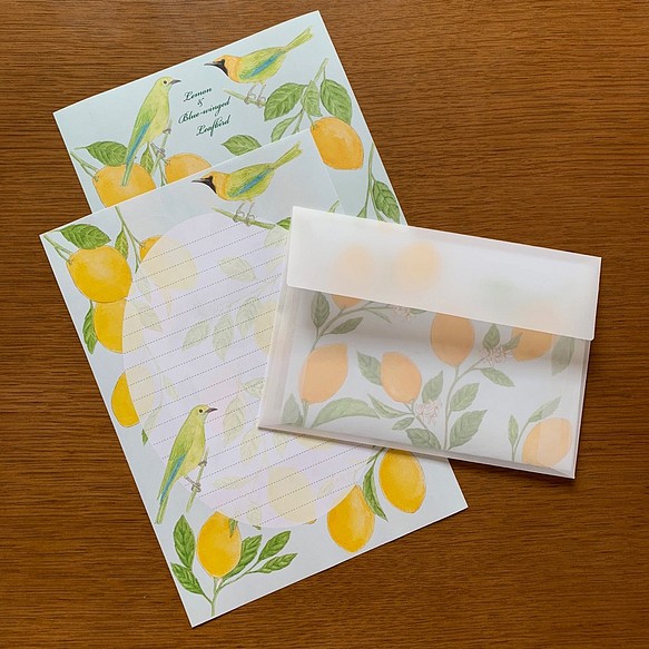 Letter Set レモンと青羽木葉鳥 1枚目の画像