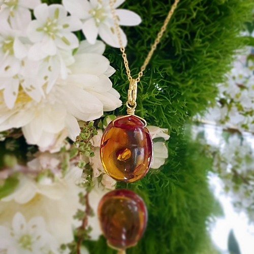 sunstone brass necklace (rakuyou) ネックレス・ペンダント Luciente