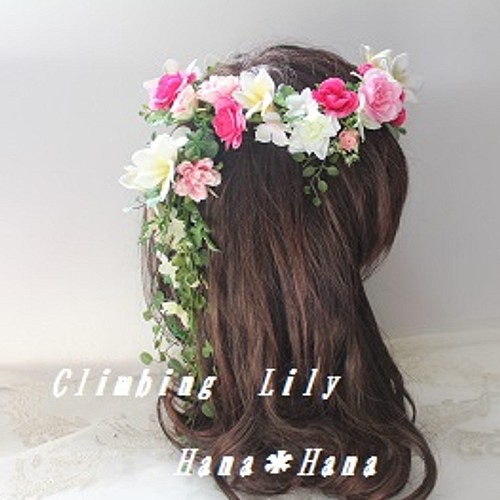 花冠、ヘッドドレス、髪飾り　ウェディング　造花　オーダーOK