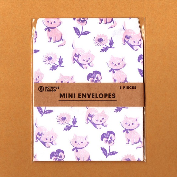 MINI ENVELOPE / Flower and Kitten 1枚目の画像