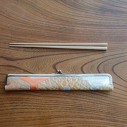 KIMONO・帯　箸ケース/24cm/菊紋 1枚目の画像
