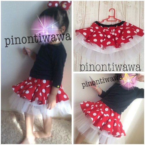 ミニードット柄 ふりふりチュチュパニエ コスプレ衣装 ホワイト 子供服 C Pinon 通販 Creema クリーマ ハンドメイド 手作り クラフト作品の販売サイト