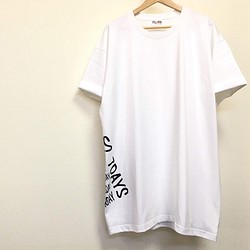 超ビッグｔシャツ サイドプリント ホワイト メンズ5xl 男女兼用 おしゃれ 白ｔシャツ Tシャツ カットソー メンズ 24 7graphics 通販 Creema クリーマ ハンドメイド 手作り クラフト作品の販売サイト