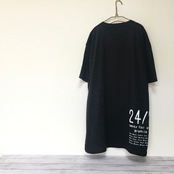 超ビッグｔシャツ バックプリント ブラック メンズ5xl おしゃれ ロゴtシャツ 黒ｔ 大人 シンプル Tシャツ カットソー 24 7graphics 通販 Creema クリーマ ハンドメイド 手作り クラフト作品の販売サイト