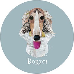 ボルゾイ《犬種名ステッカー/大型犬》 1枚目の画像