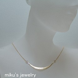 14kgf moon pendant necklace 1枚目の画像