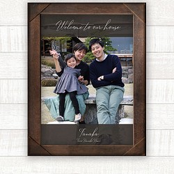 ウェルカムボード 家族の名前入りA4ポスター【送料無料】 1枚目の画像