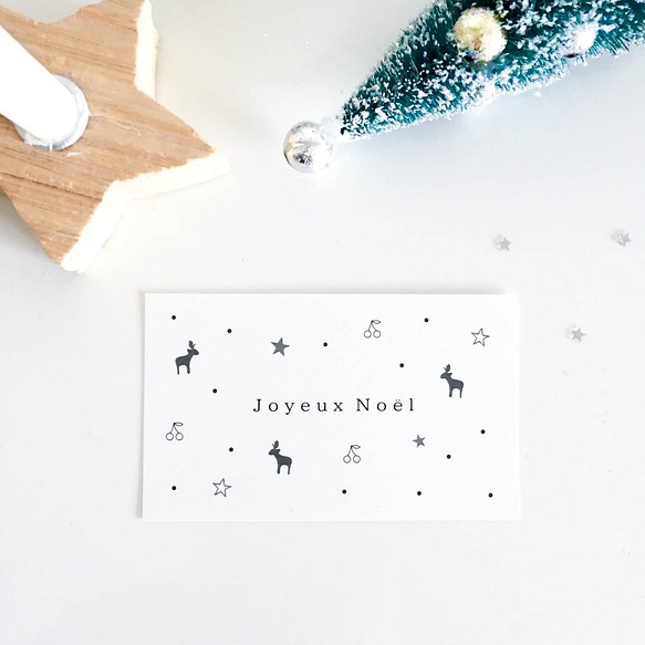 N-03 messagecard ★ Joyeux Noël 25枚 メッセージカード 25枚 1枚目の画像