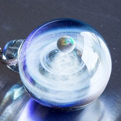 玻璃中的宇宙 玻璃珠墜飾  gx10 第1張的照片