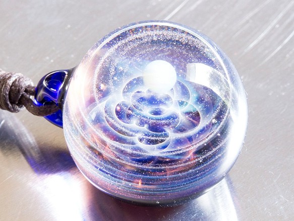 玻璃中的宇宙 玻璃珠墜飾  gx101 第1張的照片