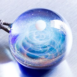 硝子仕掛けの宇宙　ガラスペンダント gx156 1枚目の画像