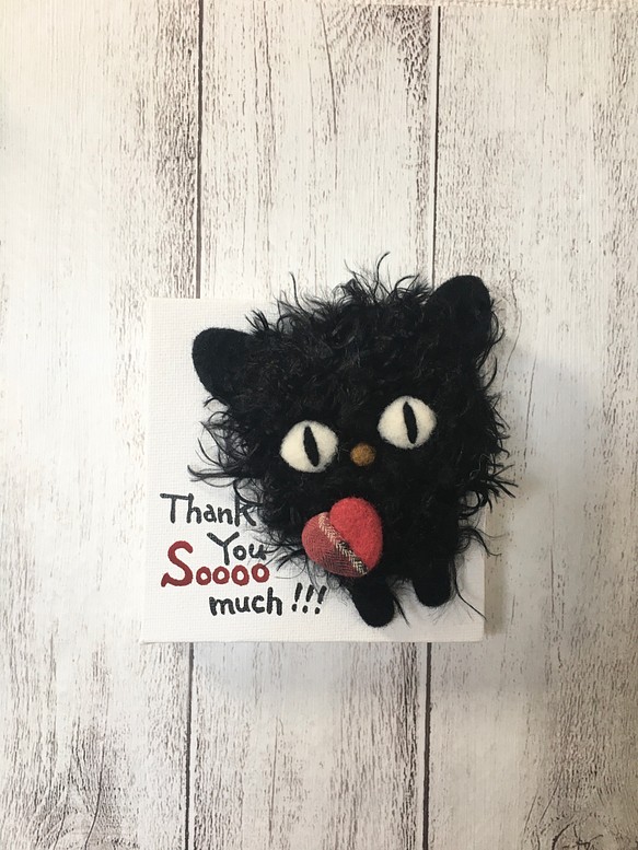 キャンバスシリーズ〜黒猫 Thank You Soooo much !!! 1枚目の画像