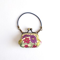 Tiny frame handbag - Poppy and Daisy / Navy [412] 第1張的照片