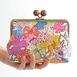 Retro floral cosmetic pouch - Liberty "Mauvey" Multi  [731] 第1張的照片