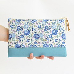 Liberty "Felicite" zipper pouch with cotton [021] 第1張的照片