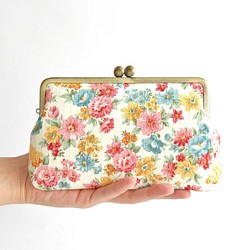 Retro floral small cosmetic pouch - Green Garden [459] 第1張的照片