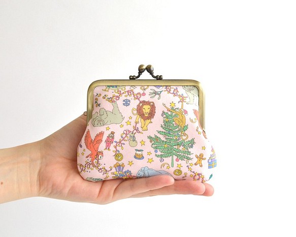 Frame purse(MS) - Liberty "Liberty Christmas" Pink [928] 第1張的照片
