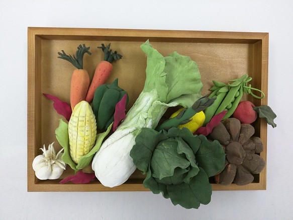 【クレイクラフト】野菜のBOX 1枚目の画像
