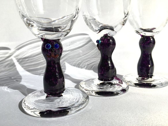 『猫ゴブ』ゴブレット/ワイングラス 1枚目の画像