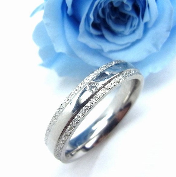*世界上唯一*原裝誕生石首飾戒指戒指禮品雕刻兼容不銹鋼&lt;單件價格&gt; 第1張的照片