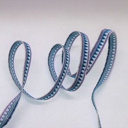 【送料無料】タイモン族　チロリアンテープ　10mm幅　1M　ブルー 1枚目の画像