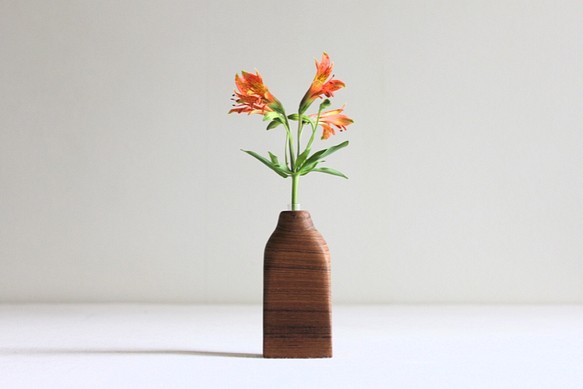 木の花瓶【チーク】 1枚目の画像