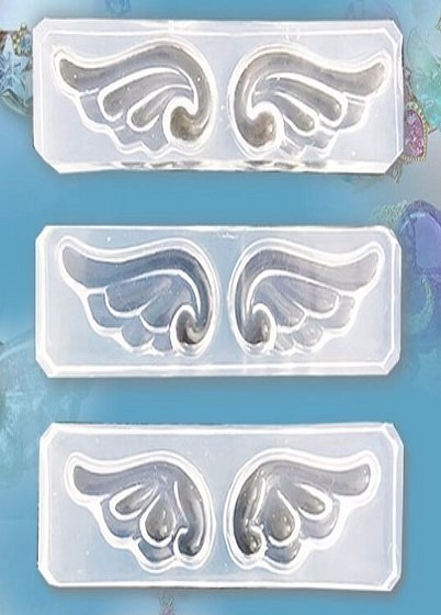 【クリスタルシリコン】天使の羽3つセット 1枚目の画像