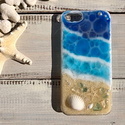 售完iPhone 5s / SE藍色海星便攜包 第1張的照片