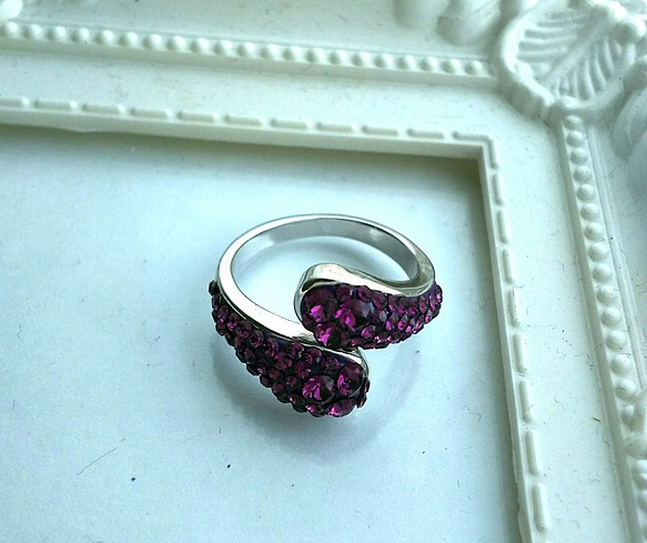 〜施華洛世奇〜羅森戒指（紫水晶）@ Glue Deco 第1張的照片