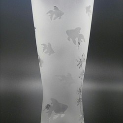 [ピルスナーグラス]　金魚柄 1枚目の画像