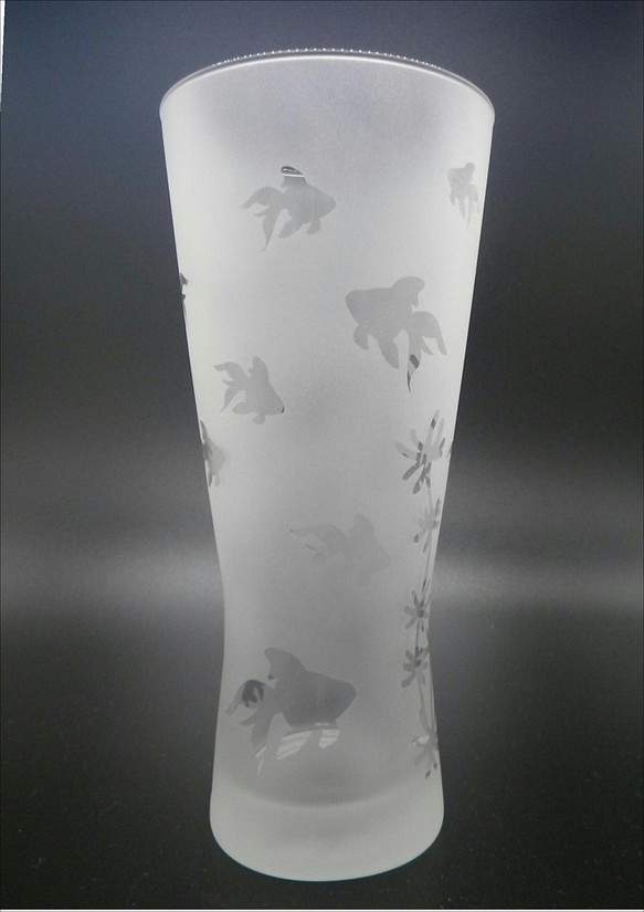 [ピルスナーグラス]　金魚柄 1枚目の画像