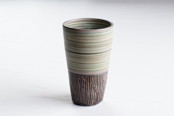 色層模様のロングカップ（Bw-005) 1枚目の画像