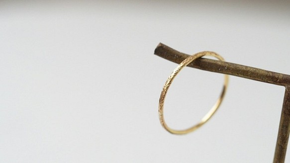 18k gold ring ～月桂樹～ 1枚目の画像
