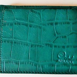 シンプル財布／青緑 1枚目の画像
