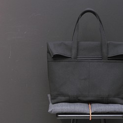 圖書營銷]折疊式手提袋（黑色）倉敷帆布| GENERAL SUPPLY 第1張的照片
