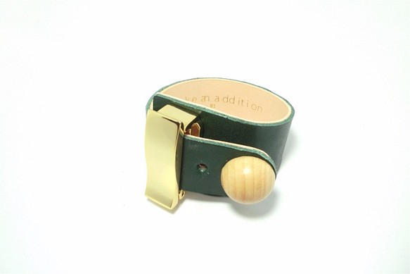 wood+leather bracelet(受注生産商品) 1枚目の画像