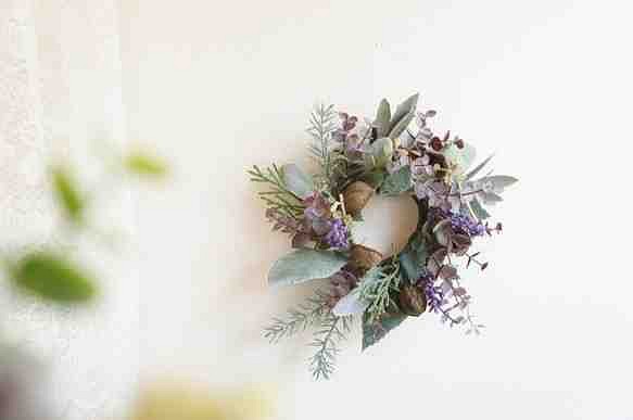 Lavender*　ラベンダーとハーブのミニリース　然 1枚目の画像