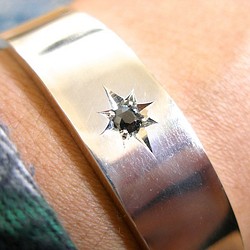 仁尾彫金『一つ星ダイヤプレート3.0mm』ハンドメイド129 ネックレス 