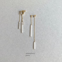 LIGHT（Clip-on or pierced earrings） 1枚目の画像
