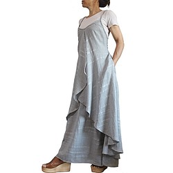 Soft Cotton Layered Slip Dress (DFS-061-03) 第1張的照片