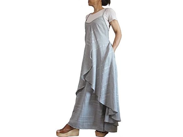 Soft Cotton Layered Slip Dress (DFS-061-03) 第1張的照片