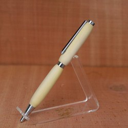 真弓（マユミ）　２軸スリムモデル　銀のボールペン 1枚目の画像