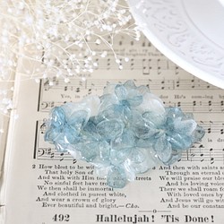 瓦萊塔雨和繡球花（冰藍色）S＃370 第1張的照片